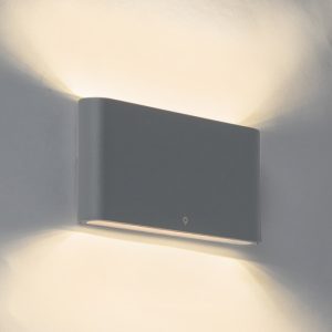 Venkovní nástěnné svítidlo tmavě šedé 17,5 cm včetně LED IP65 – Batt